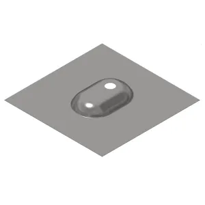 SnapNrack Standoff Flashing Deck Level for 1-Hole Base, 175-05005