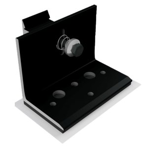 SnapNrack Ultra Rail AnchorFoot Black, 242-10038