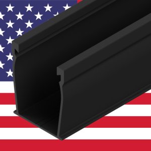 SnapNrack Domestic UR-45 172" Rail - Black, 232-10096-USA