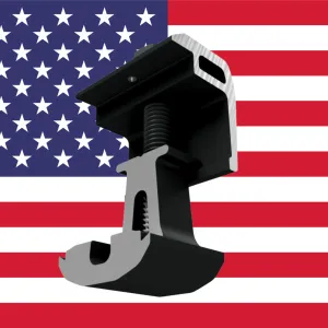 Domestic Ultra Rail End Clamp - Blk