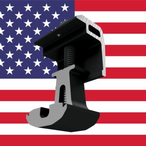 Domestic Ultra Rail End Clamp - Blk