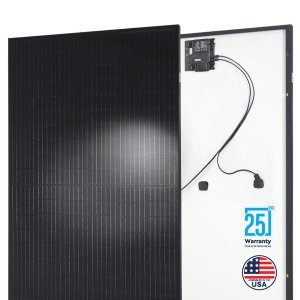 Qcells 365W 120 Half-Cell 1000V BLK/BLK AC Solar Panel w/ Enphase IQ7PLUS, Q.PEAK DUO BLK-G10+/AC 365