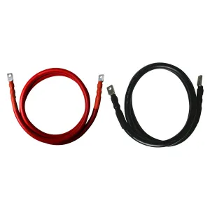 Pytes 2m 4/0awg Red Positive Power Cable - M10 Terminal, 161412100461