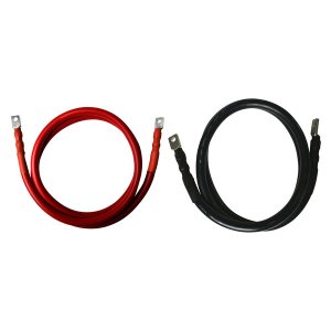 Pytes 2m 4/0awg Black Negative Power Cable - M10 Terminal, 161412100462