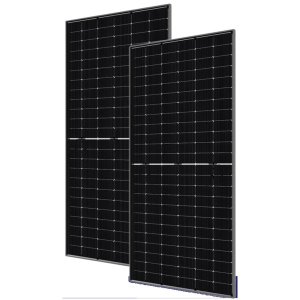 Goldi America 590W 144 Half-Cell 1500V N-Type Black Bifacial Solar Panel w/Domestic Contents, GAL10R72-590W