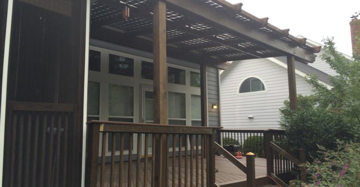 Accelerate Solar installed this 6.44 solar awning Sunpreme high efficiency panels