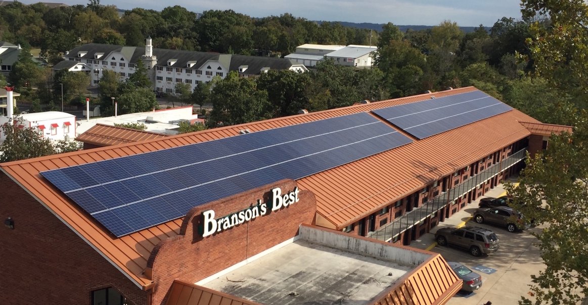 Branson's Best Motel solar array Branson's Best Motel