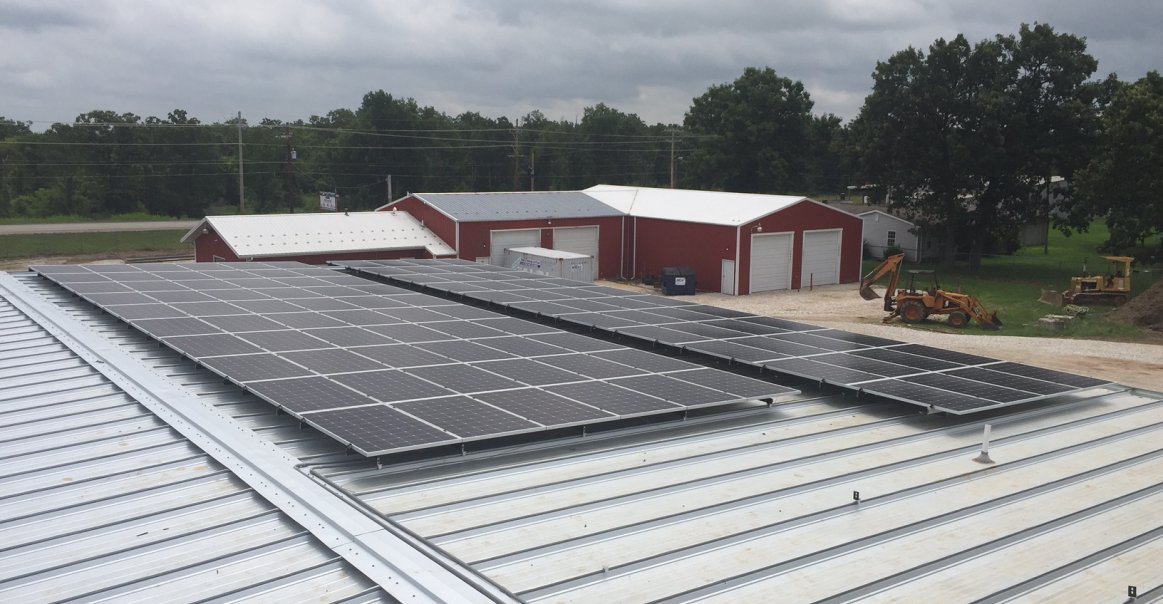 S-5! PV Standing Seam Clamps 30kW Commercial Metal Rough Install