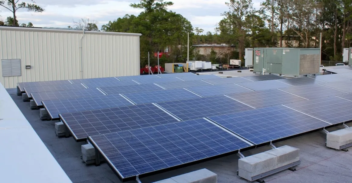 73.75 kW Gainesville, FL Flat Roof Solar Array