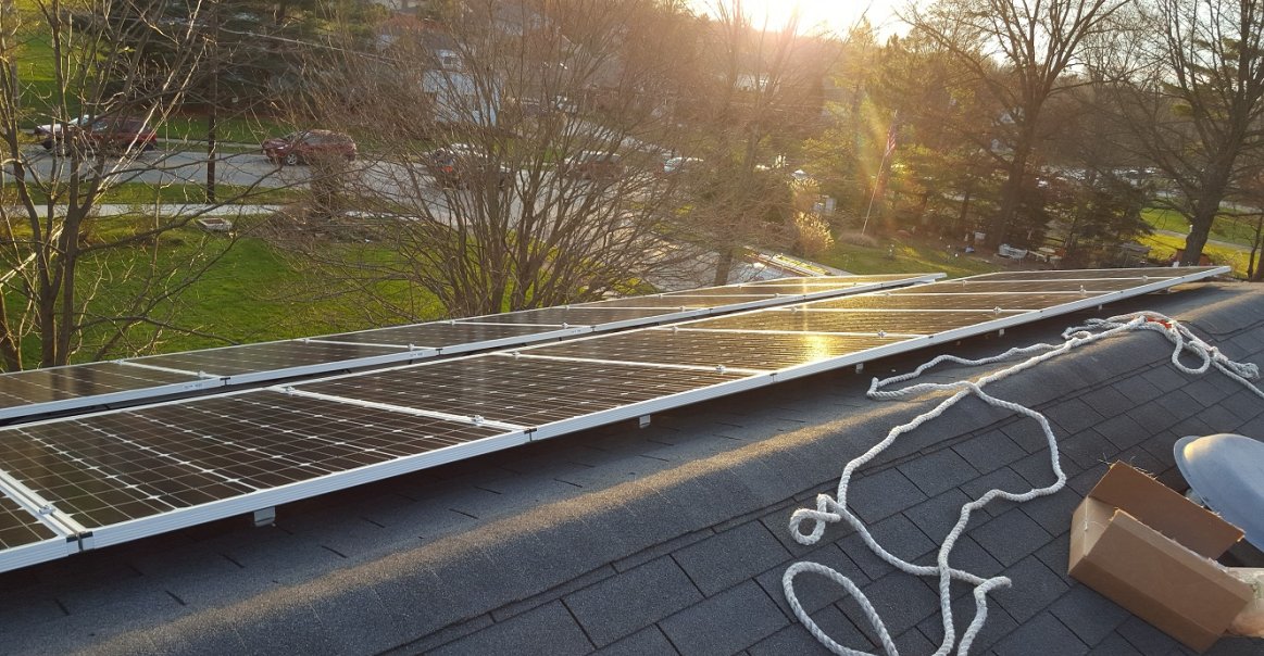 Residential home solar project with Greentech Renewables. Residential home solar project with Greentech Renewables.