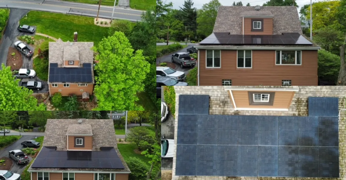 Residential solar system installation for Pennsylvania customer. 