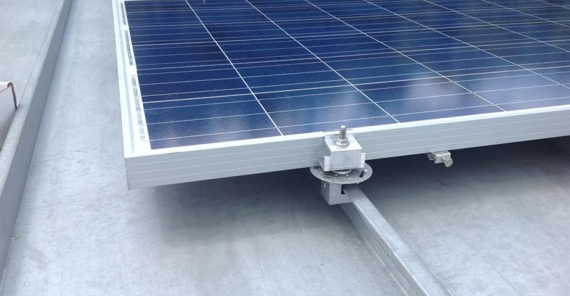 Solar Pro Uses the S-5! PV kit for this standing seam roof