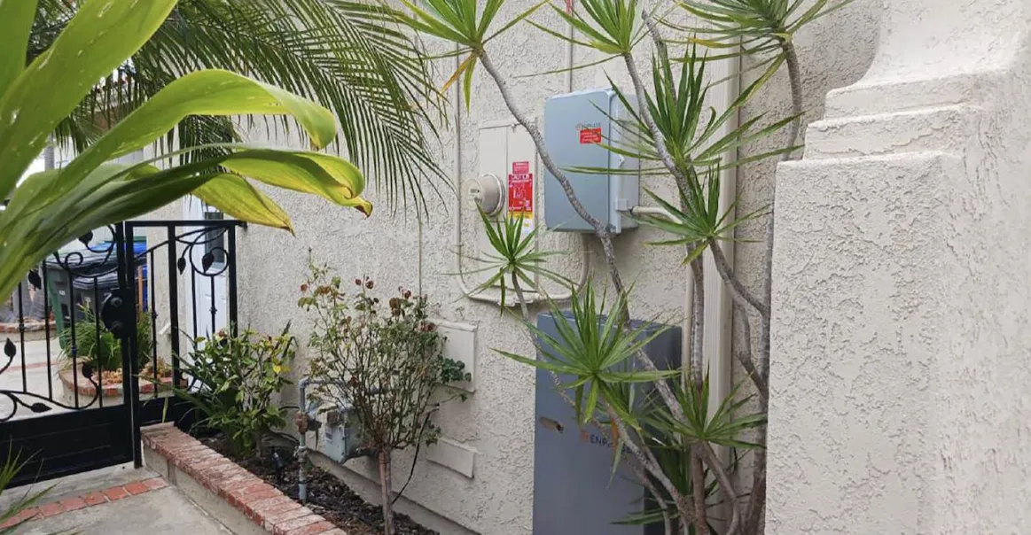 Enphase battery and backup system for residential solar installation. 