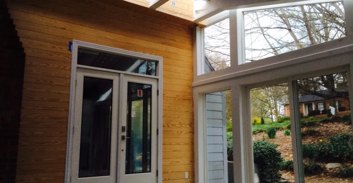Solarium residential solar project in NC.
