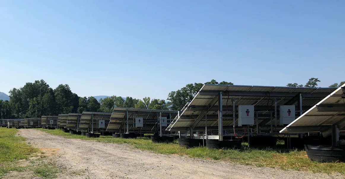 Solar Panels on Landfill