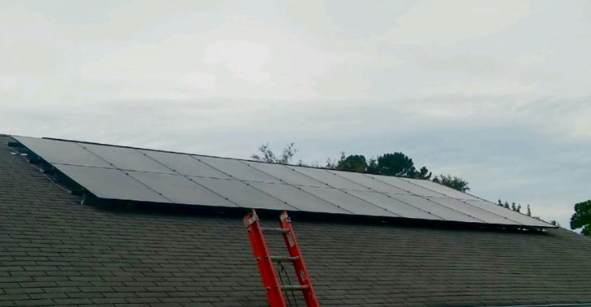 SolarWorld/Unirac install View of the array from the ground