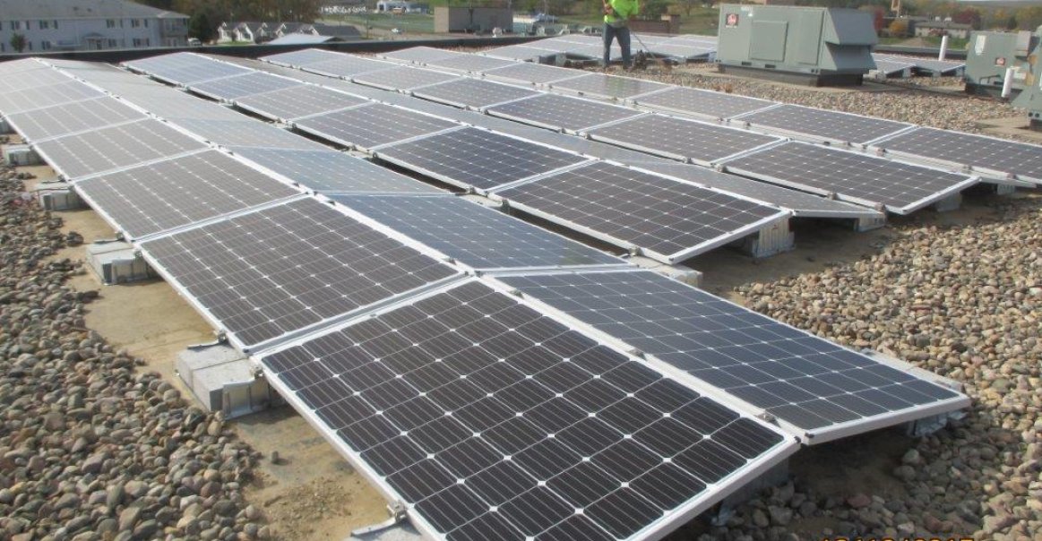 Ballasted Solar Roof Commercial Installation Ballasted Solar Roof Commercial Installation