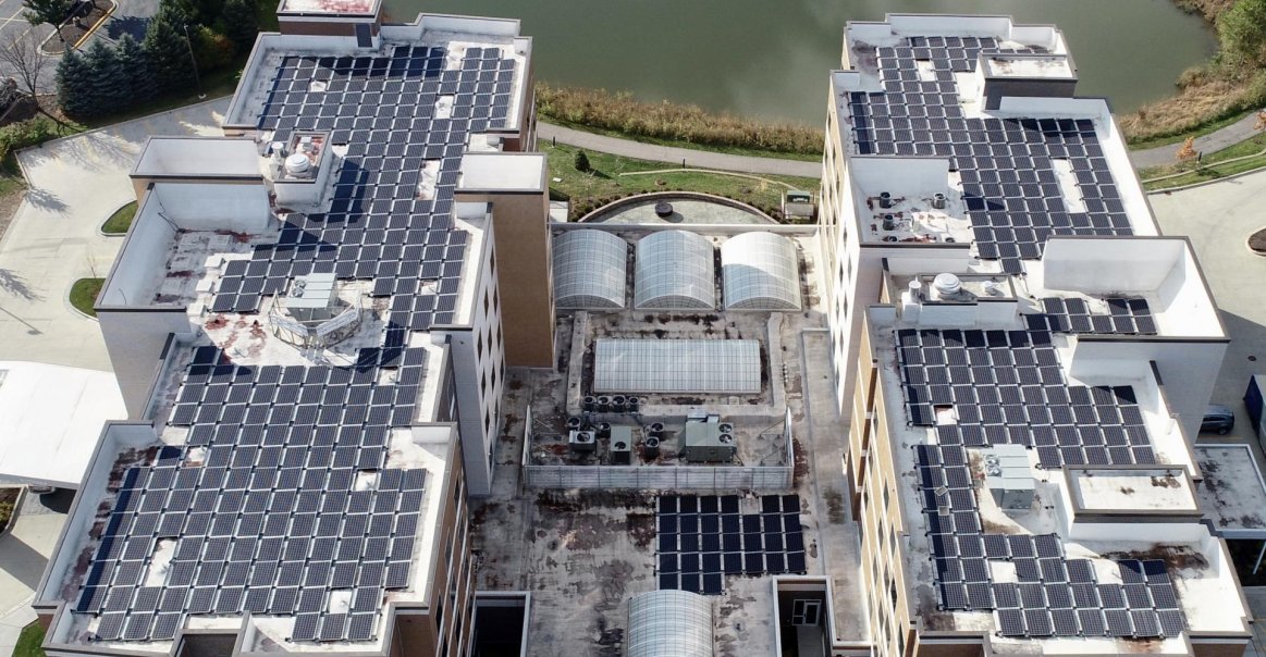Solar Installation on Hotel Property Solar Installation on Hotel Property