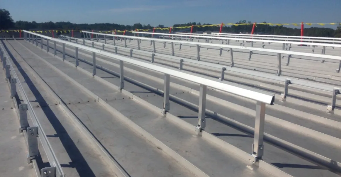 Solar Racking on Commercial Property