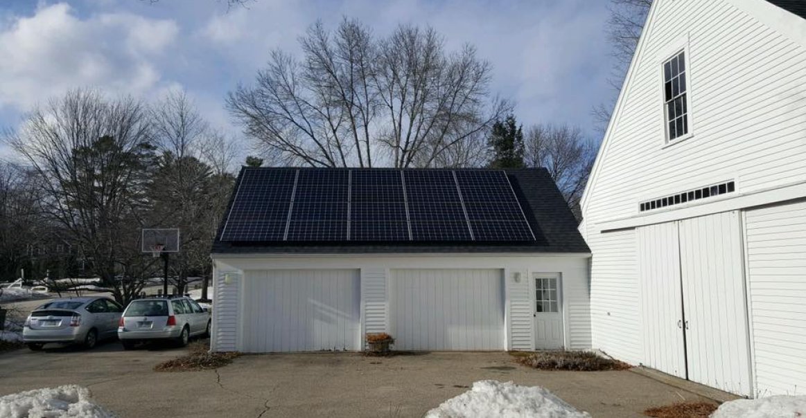 Greentech Renewables Canadian Solar Panels on Residential Building Greentech Renewables Canadian Solar Panels on Residential Building