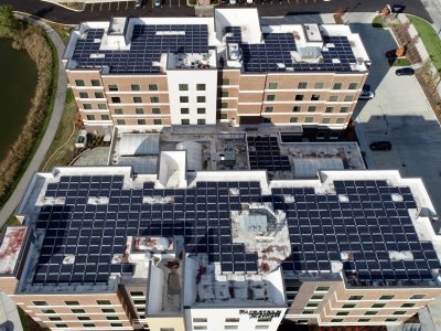 180kW Install on Marriott Hotel in Schamburg, IL