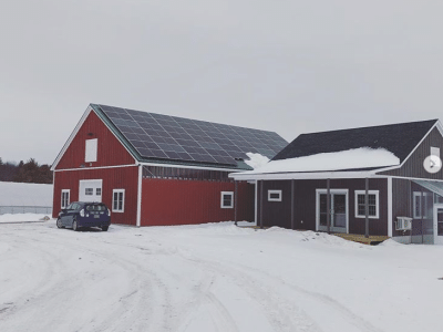 Commercial Solar System on Barn in Durham, ME