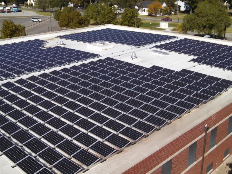VA Commercial solar installation project in Wichita, KS.