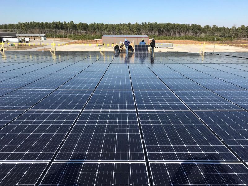 Jinko Solar Panels on Massive Commercial Installation