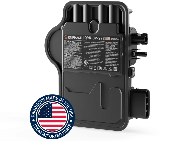 Enphase new commercial IQ9-3P product image. 