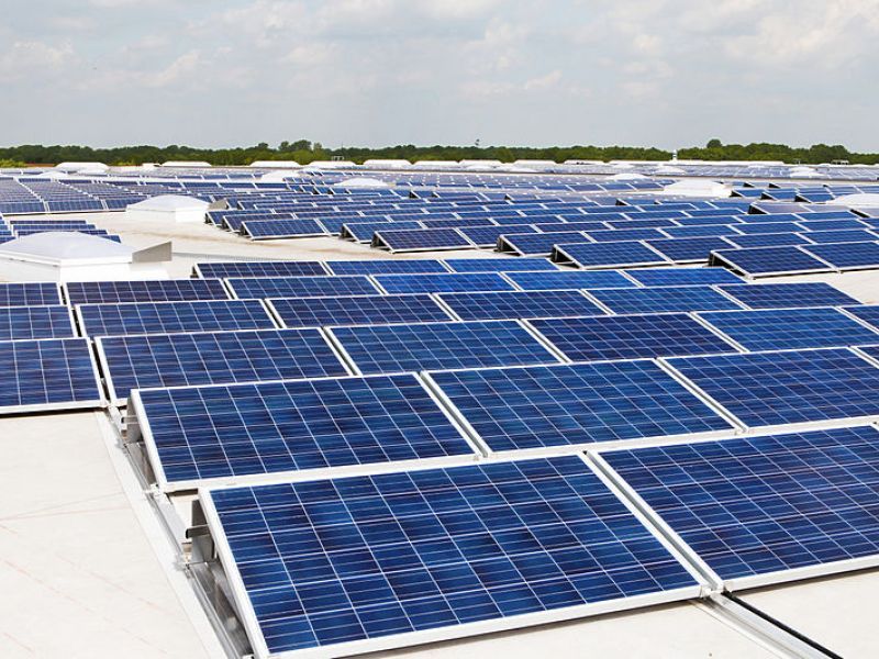Rows of Solar Panels
