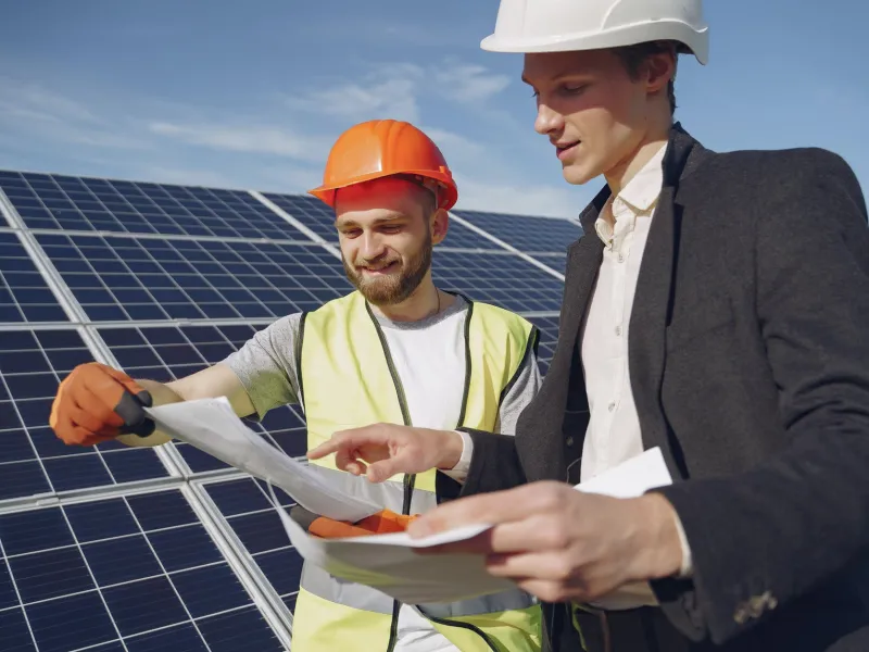 People working together about Solar