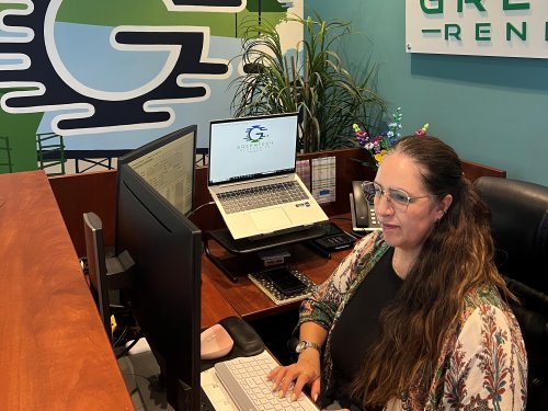 Front desk at Greentech Renewables San Diego