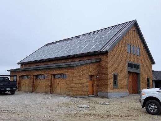 Off Grid Solar Installation on Roof Supplied by Greentech Renewables