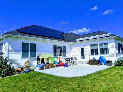 Morton, IL Home Full View Morton, IL Solar Installation
