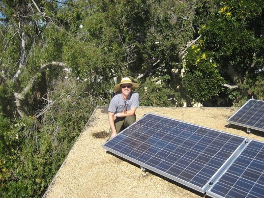 Enphase MicroInverter 1.3kW on Flat Roof After Installation