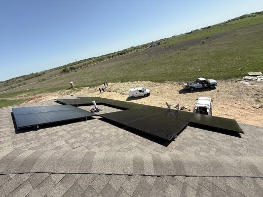 Roof angle view of Refuge for Women Installation North Texas