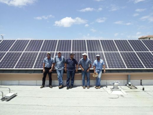 A1A Solar Neptune Beach FL City Hall Solar Install Team