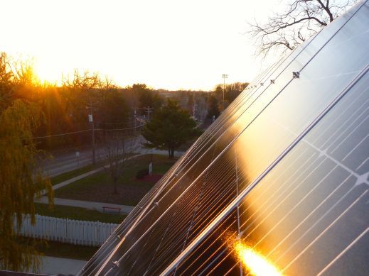 Greentech Renewables roof mounted residential solar project in Wisconsin.