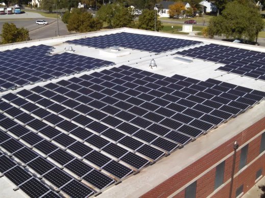 VA Commercial solar installation project in Wichita, KS.