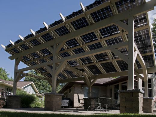 Pergola Solar Canopy Project Supplied by Greentech Renewables Pergola Solar Canopy Project Supplied by Greentech Renewables