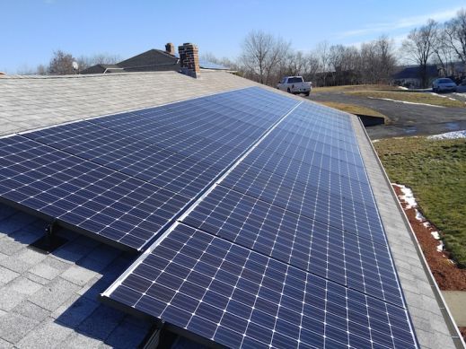 Solar Panels on Residential Roof