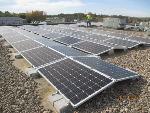 Ballasted Solar Roof Commercial Installation Ballasted Solar Roof Commercial Installation