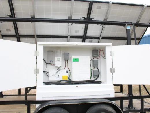Mobile Solar Array for Off-Grid Power Schneider Conext System