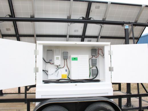 Mobile Solar Array for Off-Grid Power Schneider Conext System