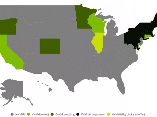 Virtual Net Metering Map