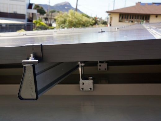 Solar roof racking