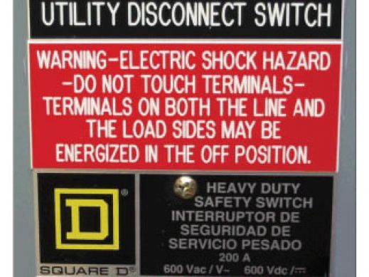 Solar PV System Labels and Signs